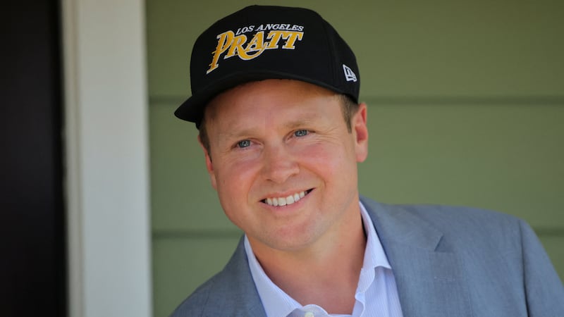 Spencer Pratt smiles as he holds a community event while campaigning for mayor of Los Angeles before the upcoming primary election in Los Angeles, California, U.S., May 31, 2026