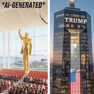 Images of Donald Trump's Presidential Library.