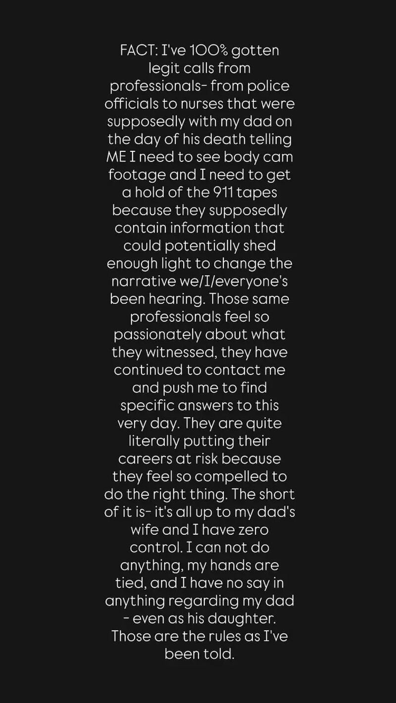 Instagram Stories post from Brooke Hogan