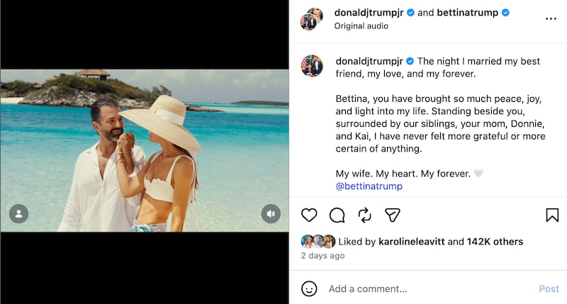 Donald Trump Jr. and Kevin Wolf