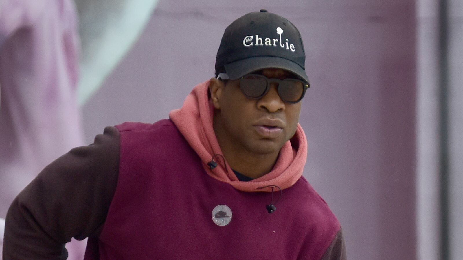 Jonathan Majors is seen out and about on May 26, 2023 in Los Angeles, California.