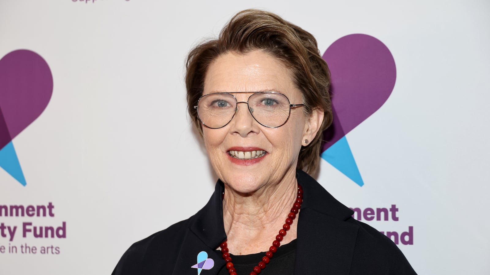 NEW YORK, NEW YORK - APRIL 21: Annette Bening attends The Entertainment Community Fund 2025 Gala at Marriot Marquis on April 21, 2025 in New York City.