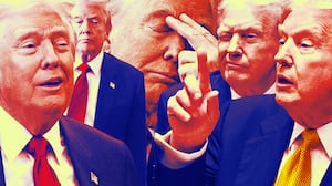 A photo illustration of President Donald Trump.