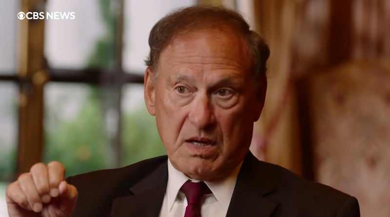 Alito lumped in Joe Biden with Trump while criticizing "harsh" statements about the court.