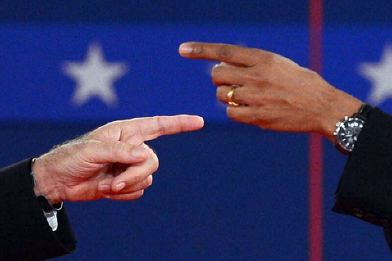 articles/2012/10/17/obama-vs-romney-presidential-debate-round-two-who-lied/debate-obama-romney-hands-point_txpqj8