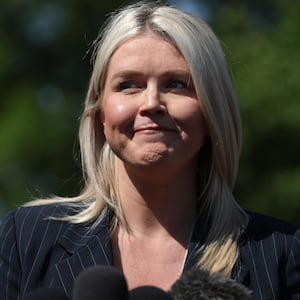 White House Press Secretary Karoline Leavitt said she was not on Trump's political team when asked about the Virginia referendum and why he didn't do more in advance.