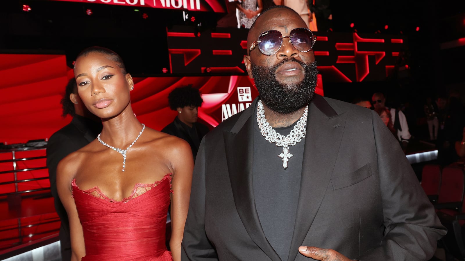 Rick Ross and his girlfriend, Jazzma Kendrick, in June 2026.