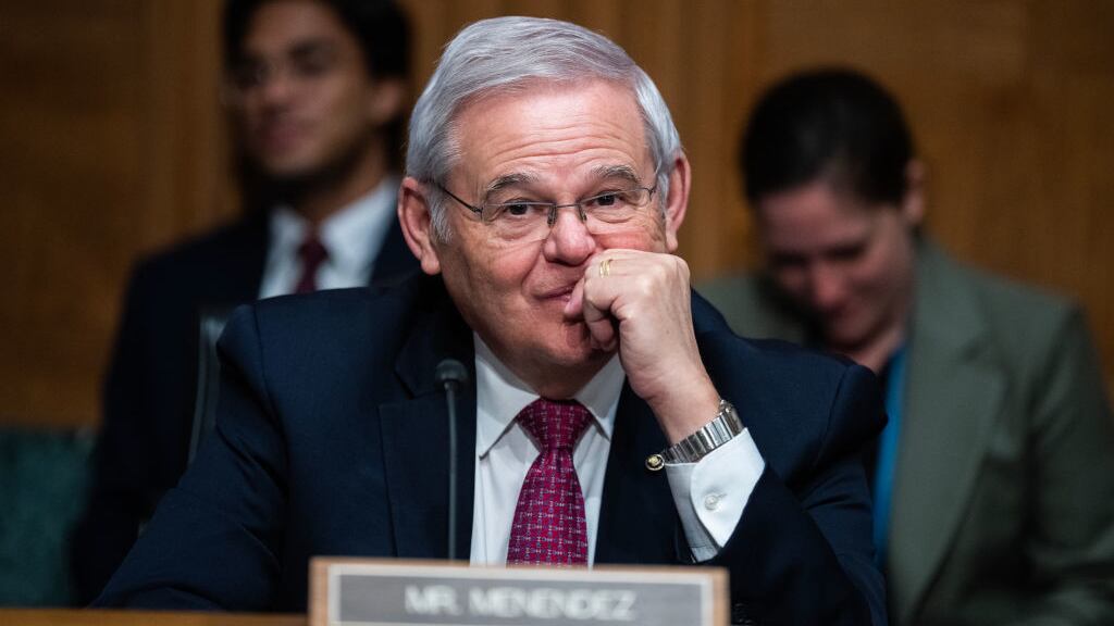 Sen. Bob Menendez, D-N.J., attends the Senate Banking, Housing and Urban Affairs Committee hearing on Thursday, March 7, 2024.