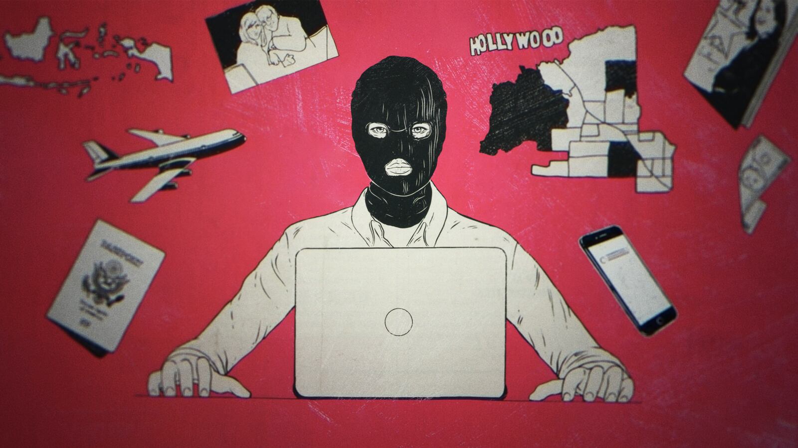 An illustration of the Hollywood Con Queen’s hidden identity in Hollywood Con Queen."