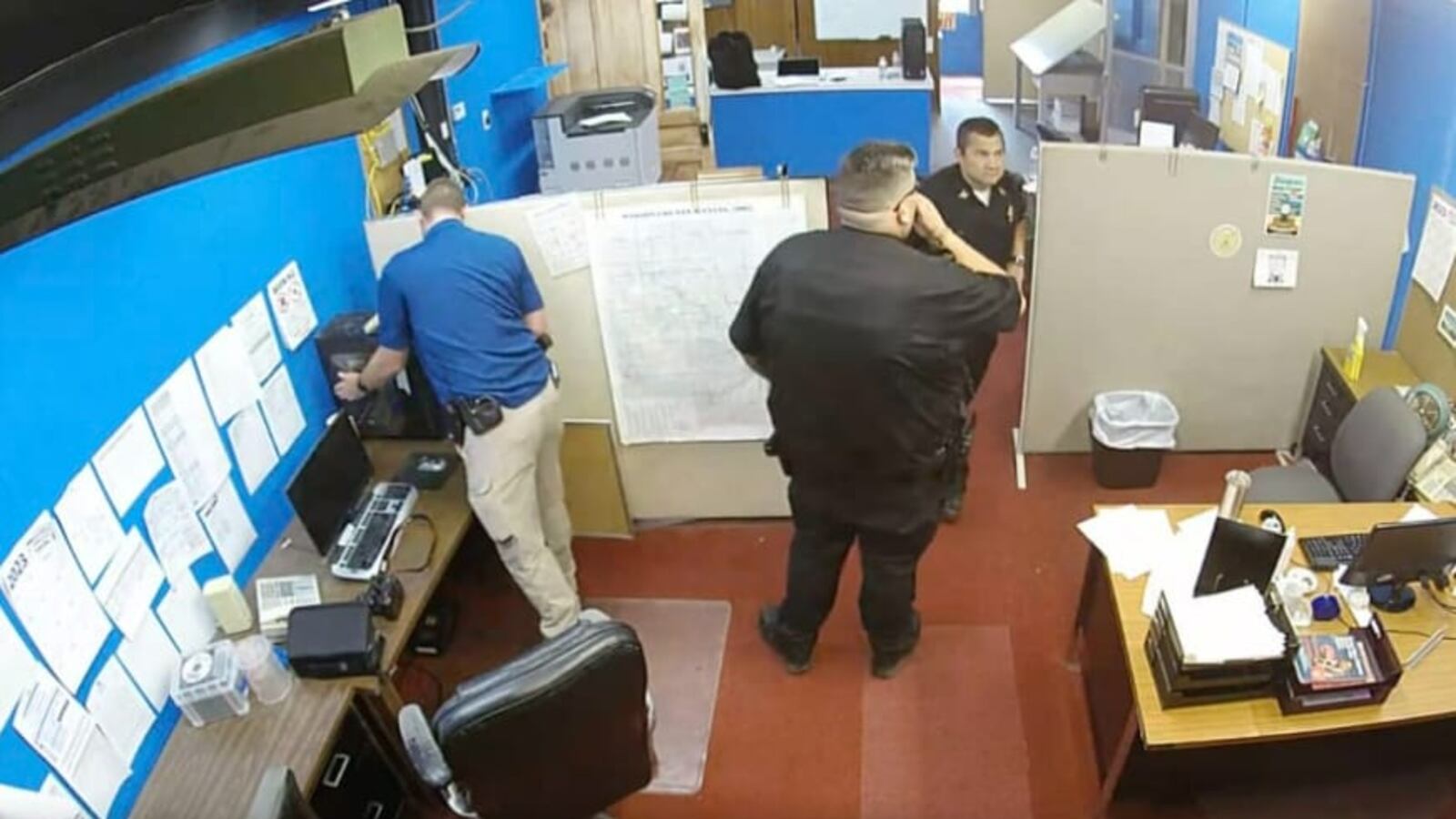 The raid of the Marion County Record.