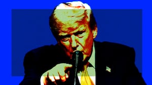 Donald Trump photo illustration, illo