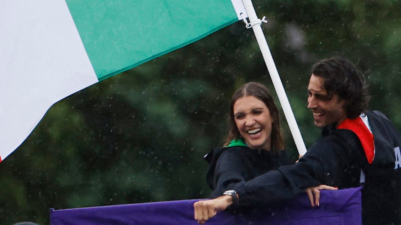 Italy's flag bearers