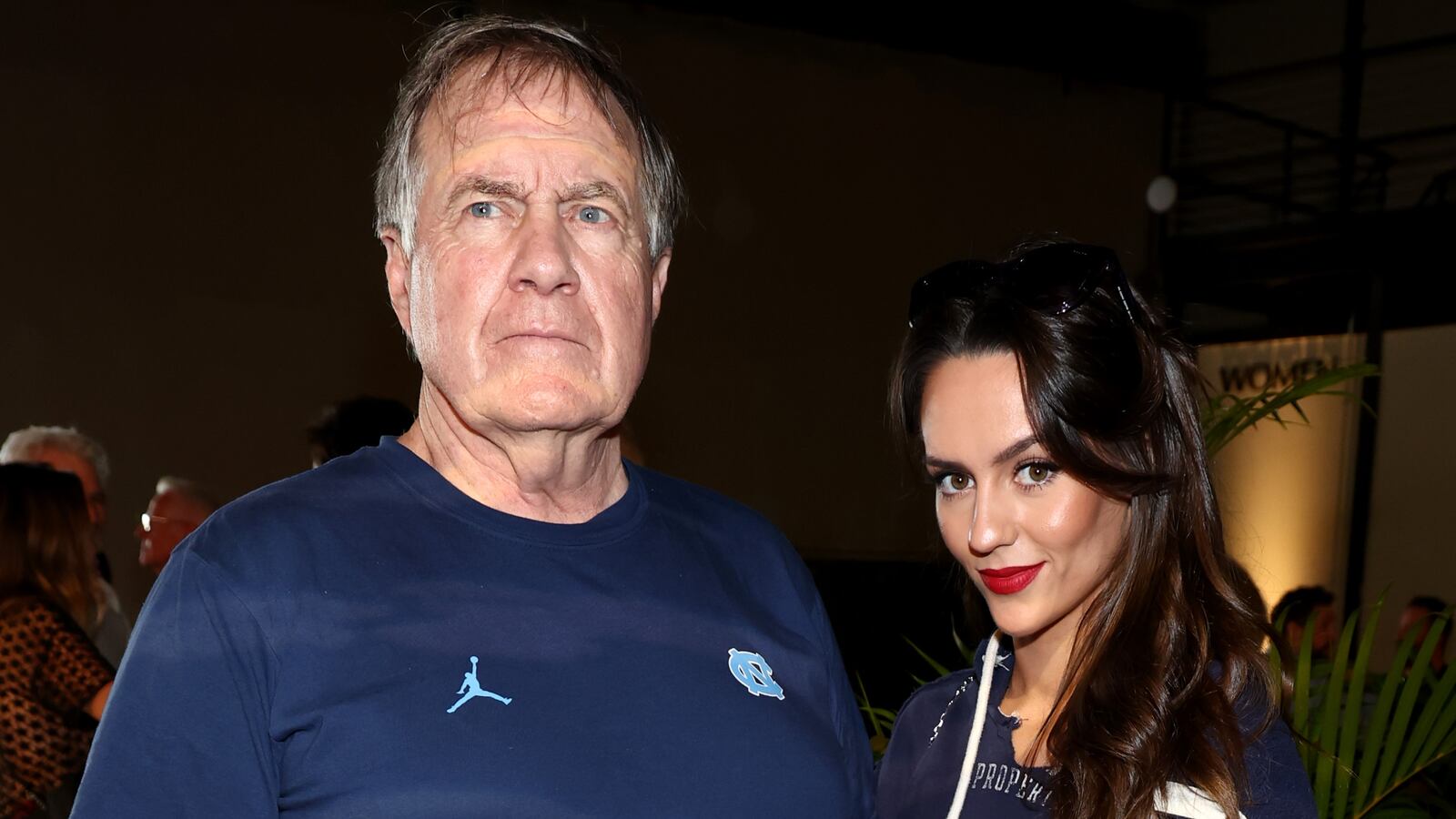 NEW ORLEANS, LOUISIANA - FEBRUARY 08: (L-R) Bill Belichick and Jordan Hudson attend Michael Rubin's 2025 Fanatics Super Bowl Party at The Sugar Mill on February 08, 2025 in New Orleans, Louisiana. (Photo by Mike Coppola/Getty Images for Fanatics)
