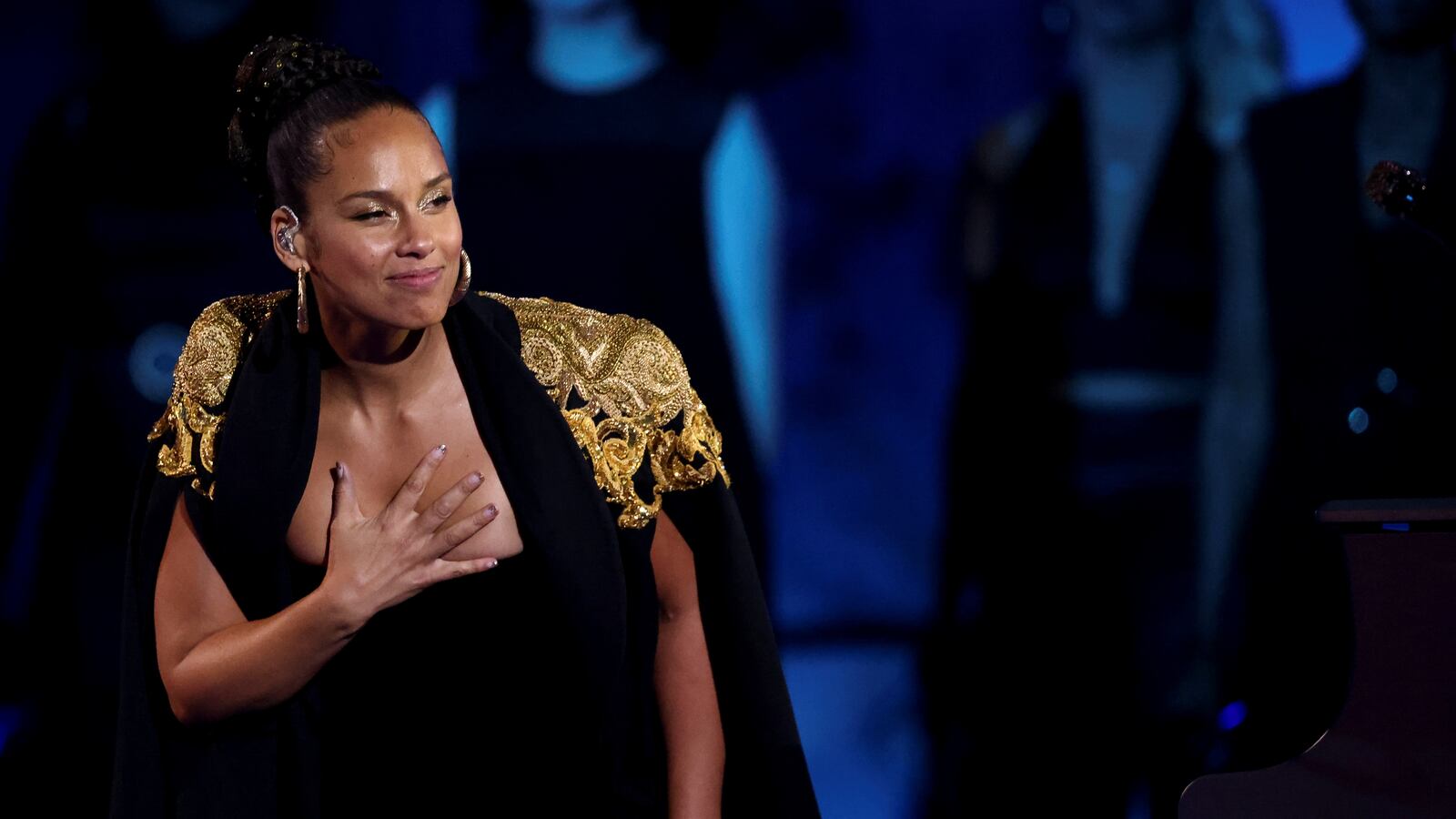 Alicia Keys performs at the BBC Platinum Party at the Palace, as part of the Queen’s Platinum Jubilee celebrations, in London, Britain, June 4, 2022.