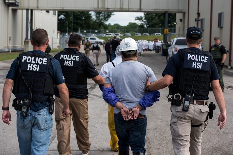 U.S. Immigration and Customs Enforcement (ICE) agents are known to conduct mass raids at places of work and snatch people from the street.