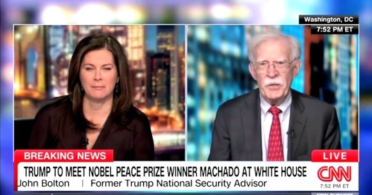Bolton Reveals Bonkers New Way Trump Might Seize Nobel Prize