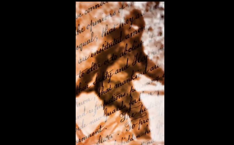 Shot of fake Bigfoot camera footage.