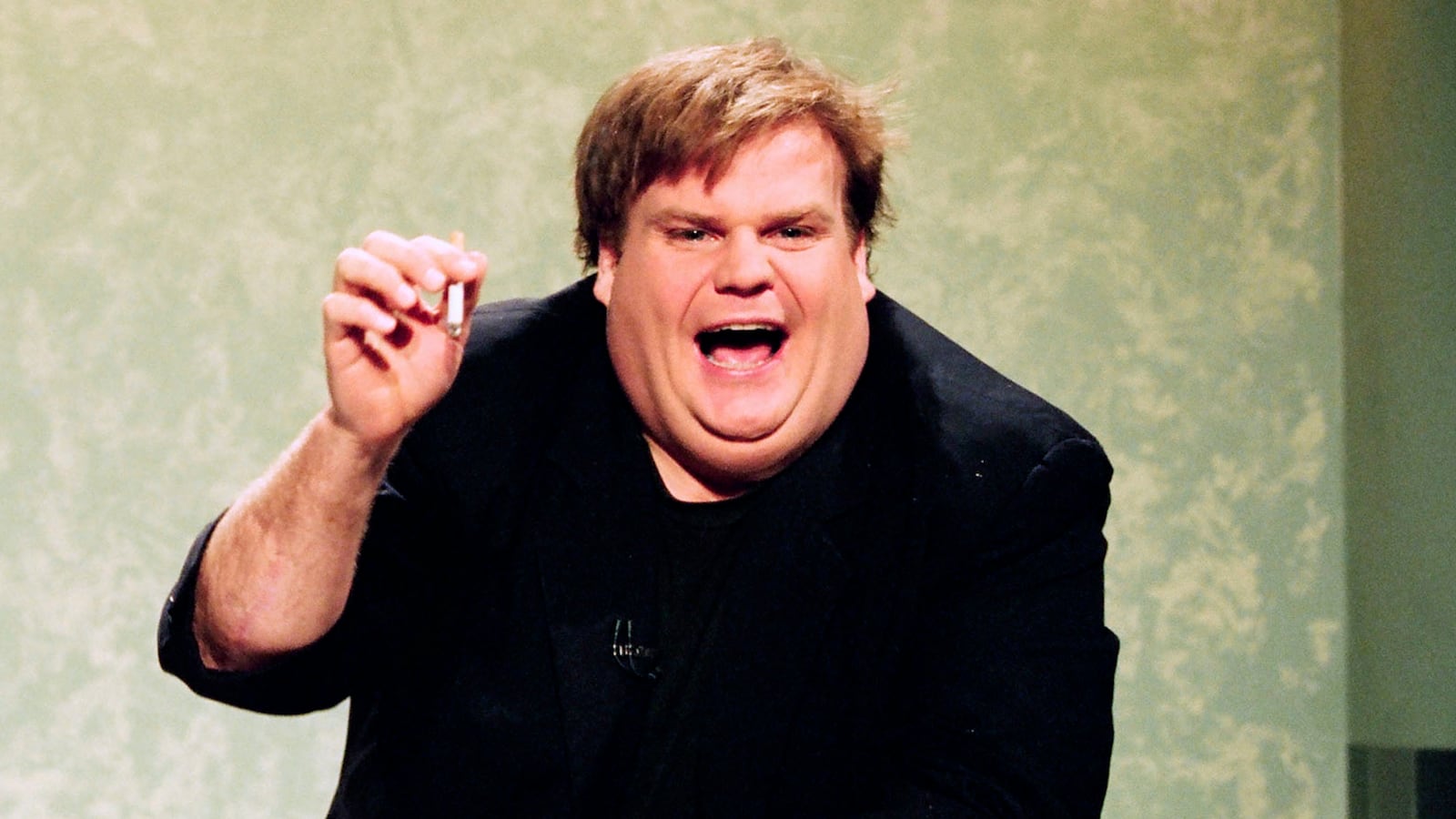 A photo of Chris Farley.