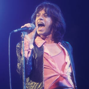 (MANDATORY CREDIT Watal Asanuma/Shinko Music/Getty Images) Mick Jagger of The Rolling Stones performs on stage at Earls Court, London, UK on 25th May 1976. (Photo by Watal Asanuma/Shinko Music/Getty Images)