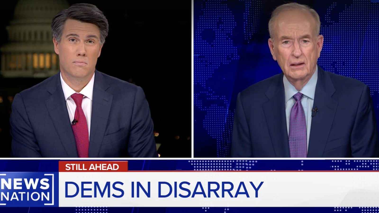 Bill O'Reilly (right) on NewsNation.