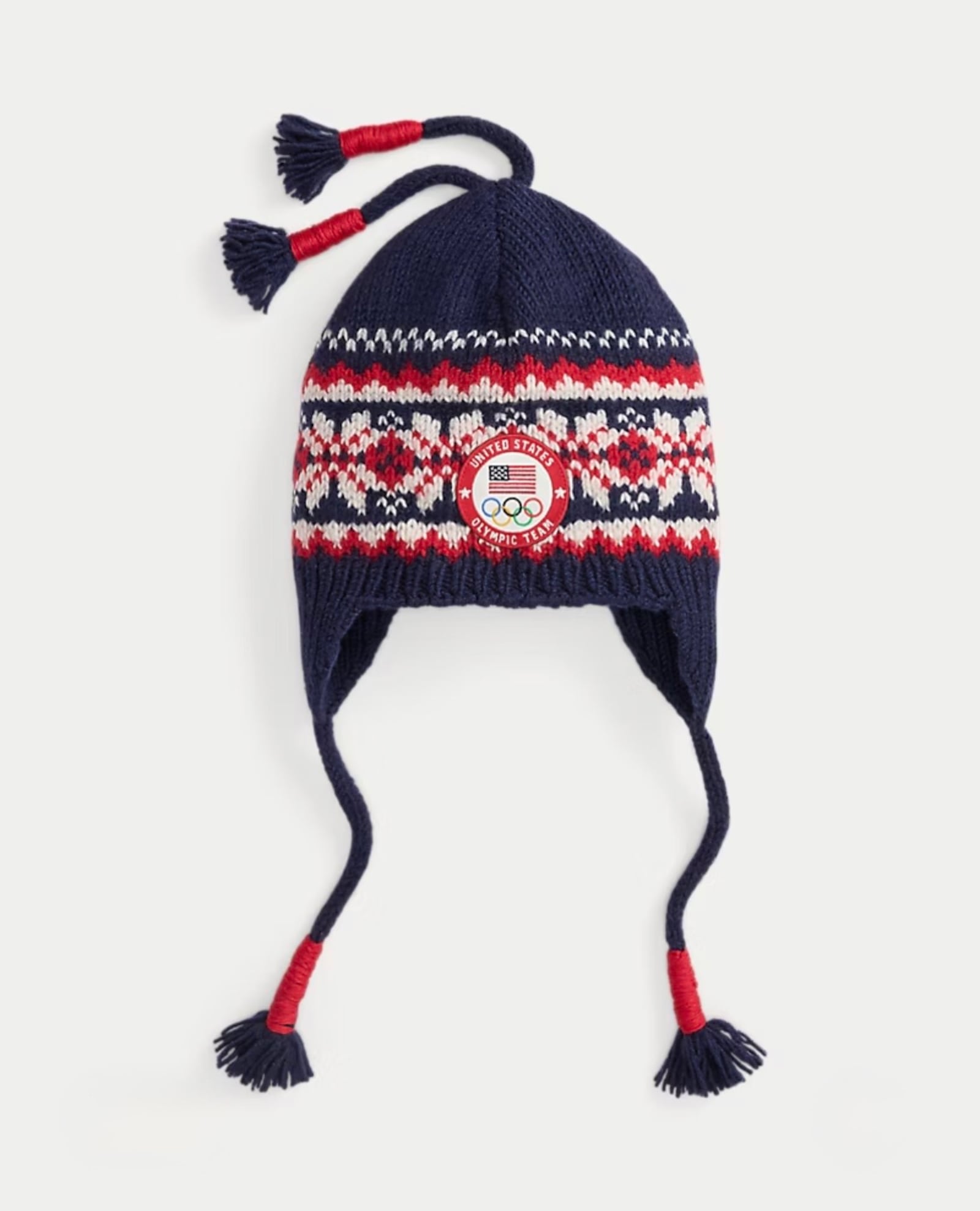 The Ralph Lauren Team USA Opening Ceremony Earflap Hat also included the Selburose pattern.