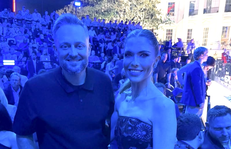 Bettina Trump and Nate Bargatze at the UFC White House event.