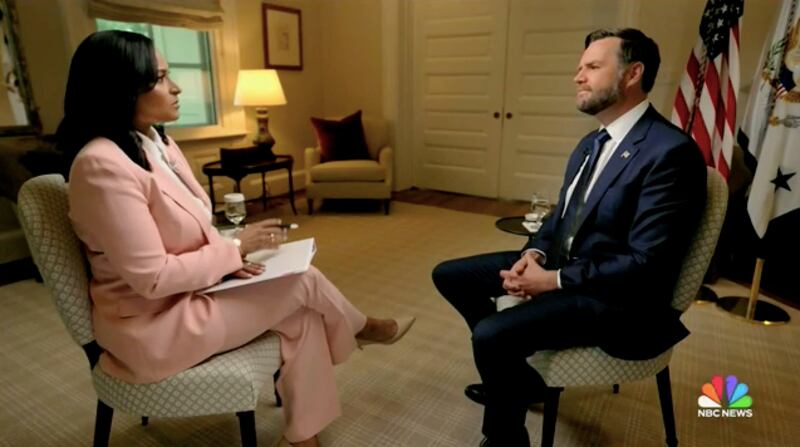 Kristen Welker asked Vance whether he was the 'future of the MAGA movement.'