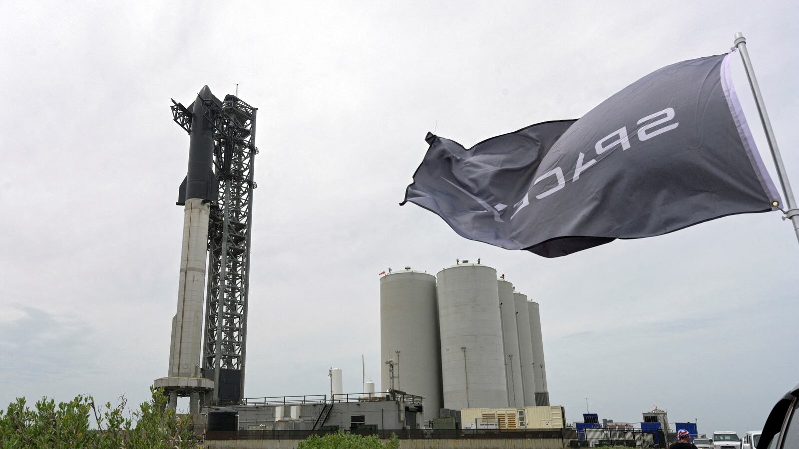 SpaceX Starship launchpad.