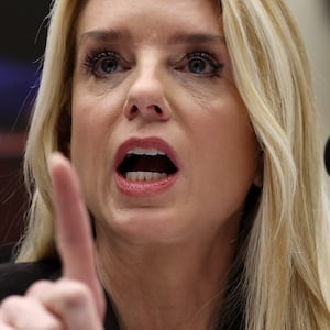 WASHINGTON, DC - FEBRUARY 11: U.S. Attorney General Pam Bondi testifies before the House Judiciary Committee in the Rayburn House Office Building on February 11, 2026 in Washington, DC. Bondi is expected to face questions on her department’s handling of the files related to the convicted sex offender Jeffrey Epstein, President Trump’s investigations into political foes and the handing of the two fatal ICE shootings of U.S. citizens. (Photo by Win McNamee/Getty Images)
