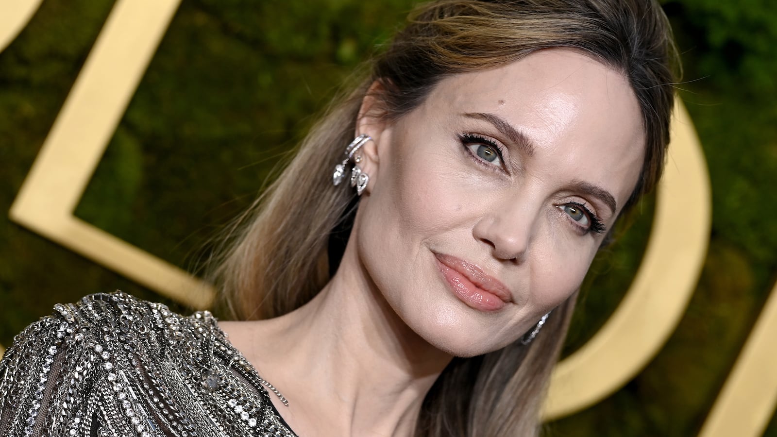 Angelina Jolie attends the 82nd Annual Golden Globe Awards at The Beverly Hilton on January 05, 2025 in Beverly Hills, California.
