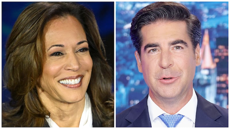 Jesse Watters, 47, said Kamala Harris looks “OK” but not hot.