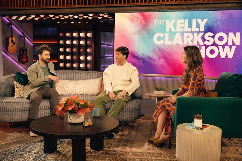 Kelly Clarkson interviewed Daniel Radcliffe and 'Traitor's winner Rob Rausch when Rausch revealed he hasn't been paid yet.