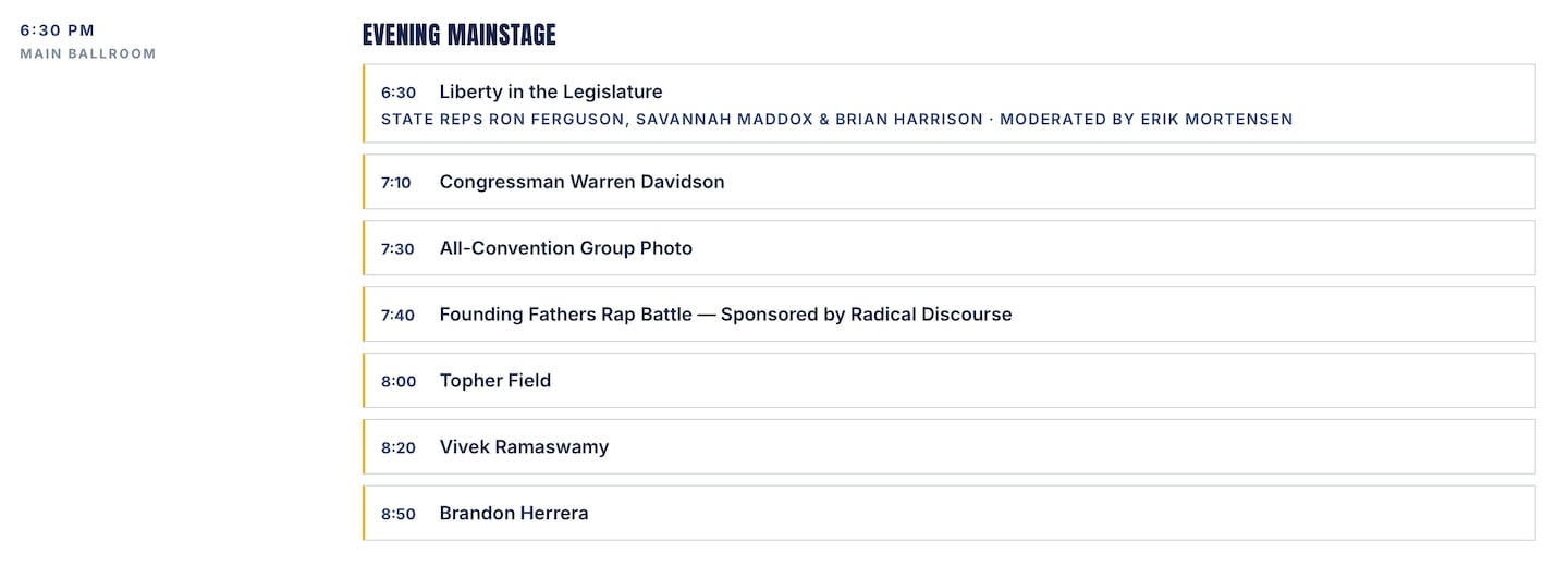 10 Oh 059 MAGA Star Vivek Ramaswamy Flees Stage After Trainwreck Speech to Home Crowd