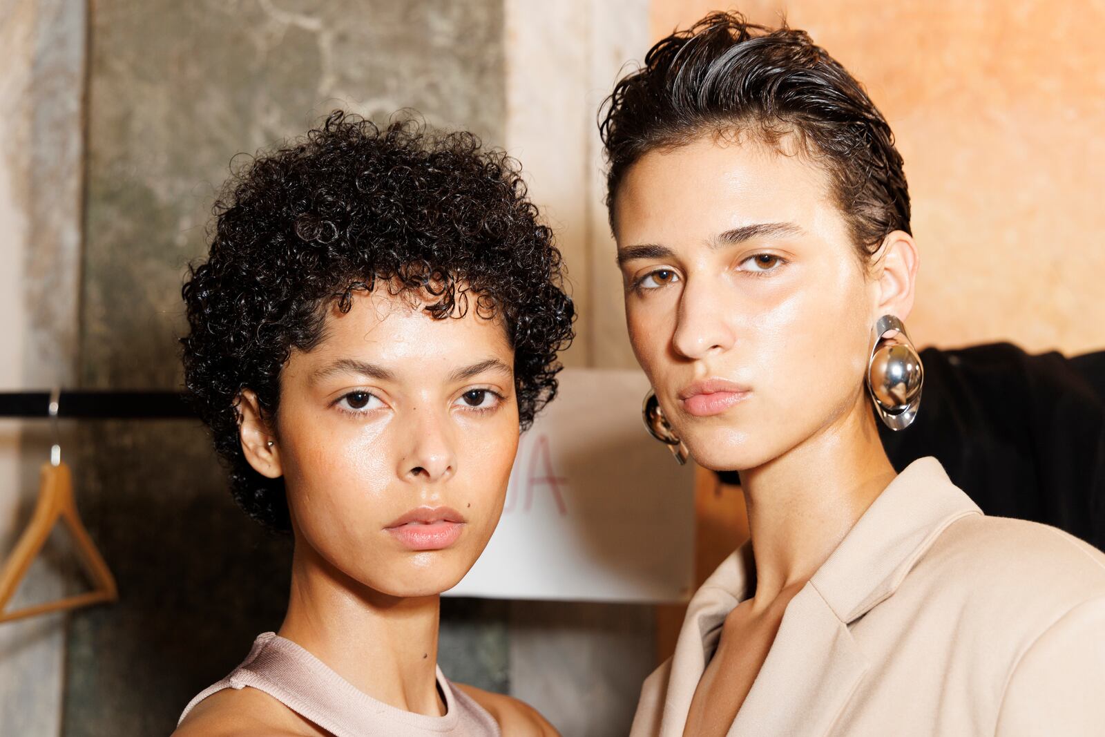 MILAN, ITALY - SEPTEMBER 22: A model is seen backstage at the Andreadamo fashion show during the Milan Womenswear Spring/Summer 2025 on September 22, 2024 in Milan, Italy. (Photo by Rosdiana Ciaravolo/Getty Images)