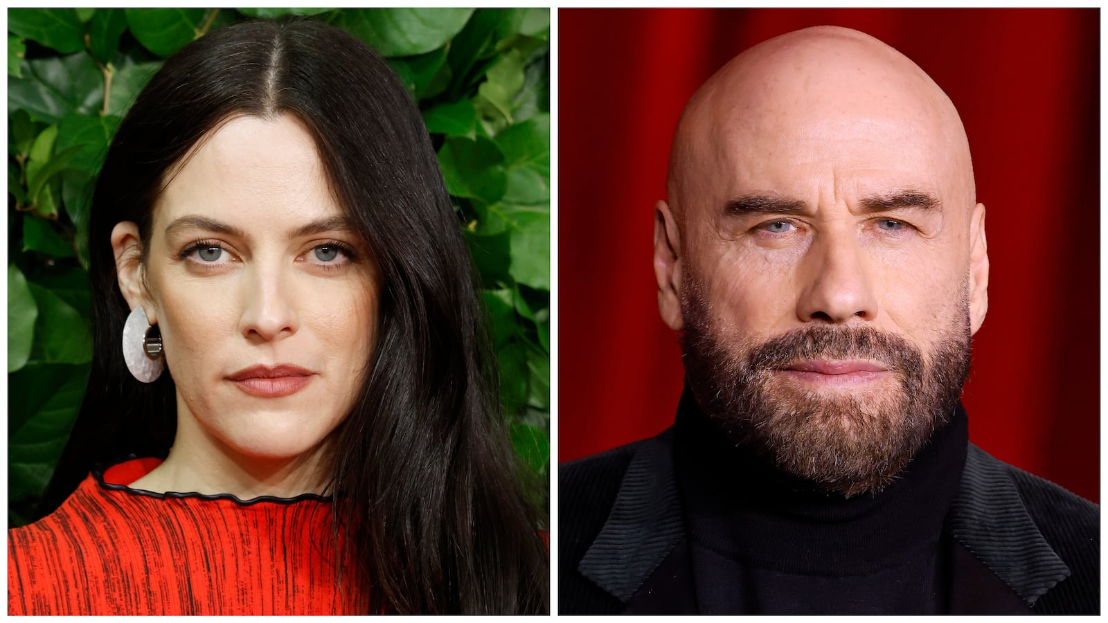 Riley Keough and John Travolta