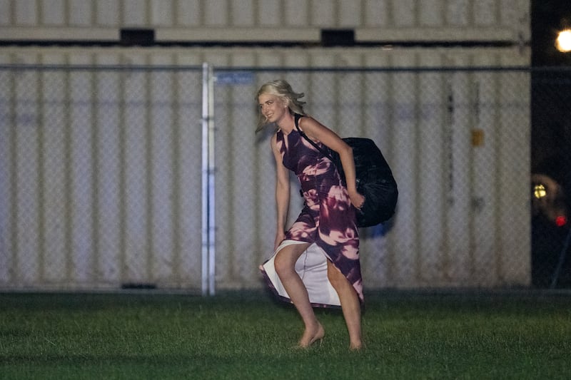 U.S. Special Assistant to the President Natalie Harp steps off Marine One as President Trump returns to the White House on September 13, 2025 in Washington, DC.
