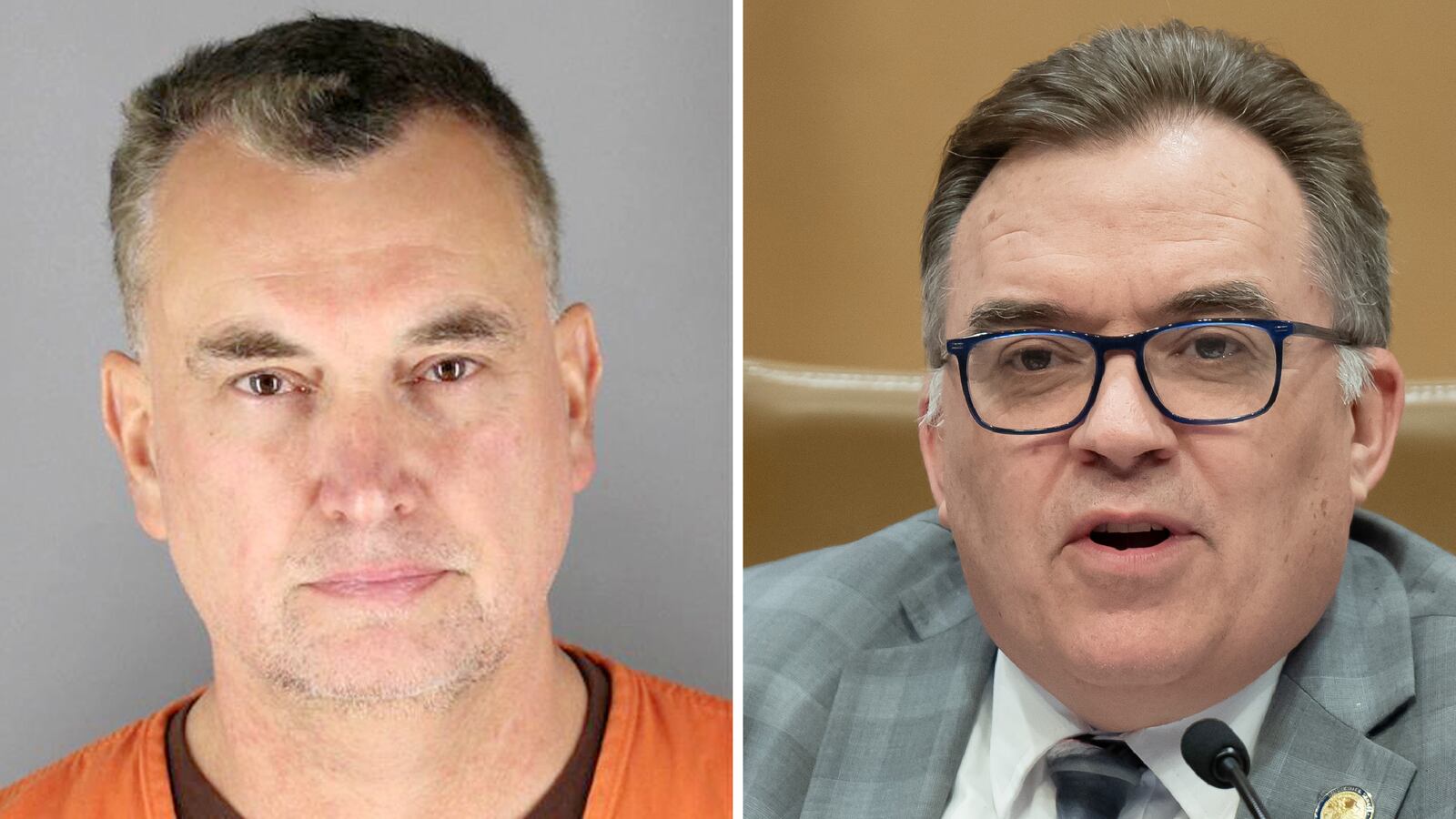 Vance Boelter, the alleged gunman, and John Hoffman