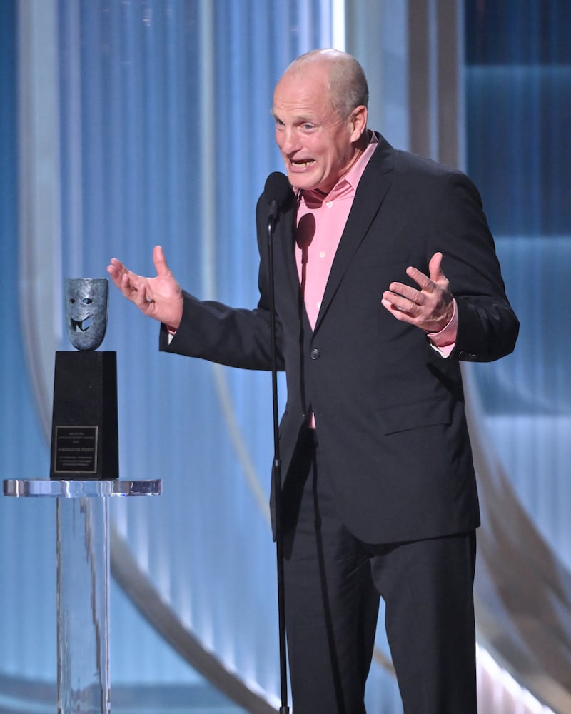 Woody Harrelson and Harrison Ford