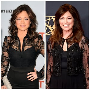 Actress Valerie Bertinelli in 2011 and 2024.