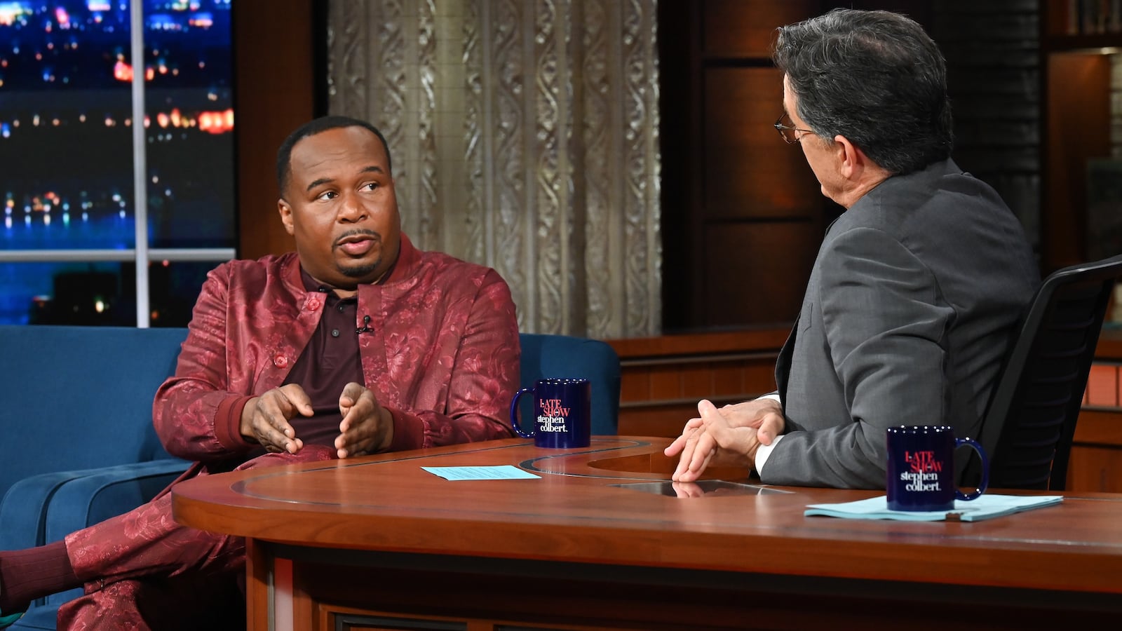 NEW YORK - SEPTEMBER 6: The Late Show with Stephen Colbert and guest Roy Wood Jr. during Tuesdays September 6, 2022 show. (Photo by Scott Kowalchyk/CBS via Getty Images)