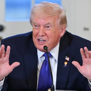 President Donald Trump speaks during a meeting with US oil companies executives in the East Room of the White House in Washington, DC on January 9, 2026.