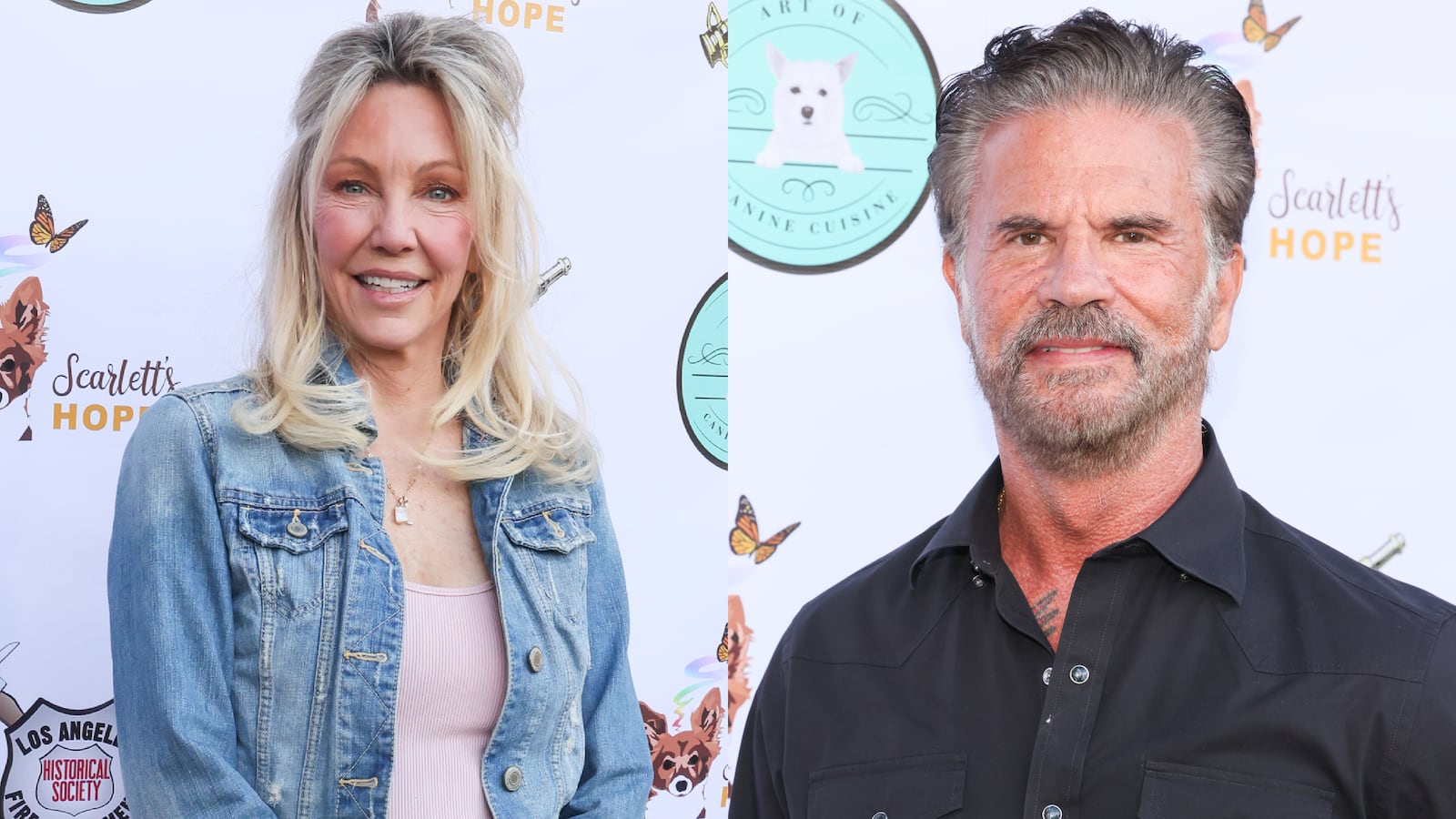 Heather Locklear (left) Lorenzo Lamas (right)