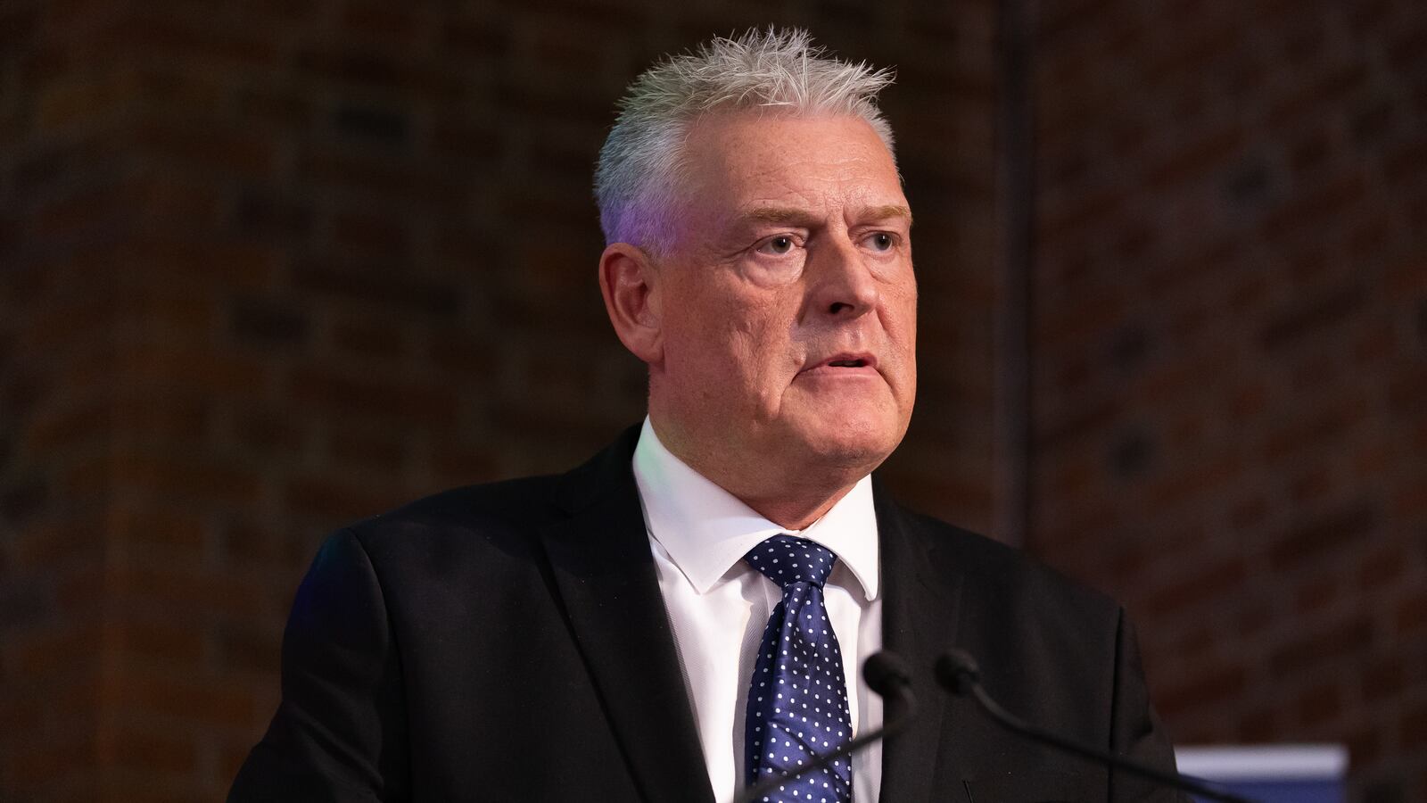 Lee Anderson speaks at the launch of the 'Popular Conservatism' movement in London.