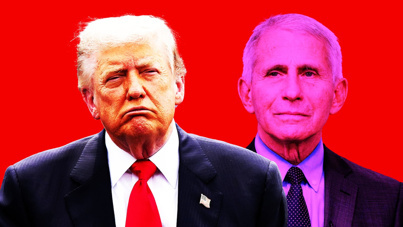 Donald Trump, Anthony Fauci photo illustration