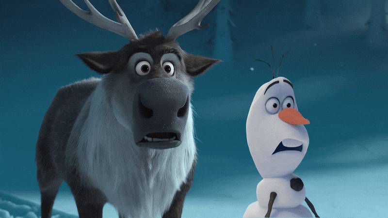A gif from 'Frozen'