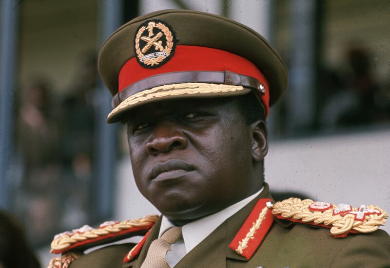 circa 1972: Ugandan soldier, dictactor and head of state (1971 - 1978) General Idi Amin. (Photo by Keystone/Getty Images)
