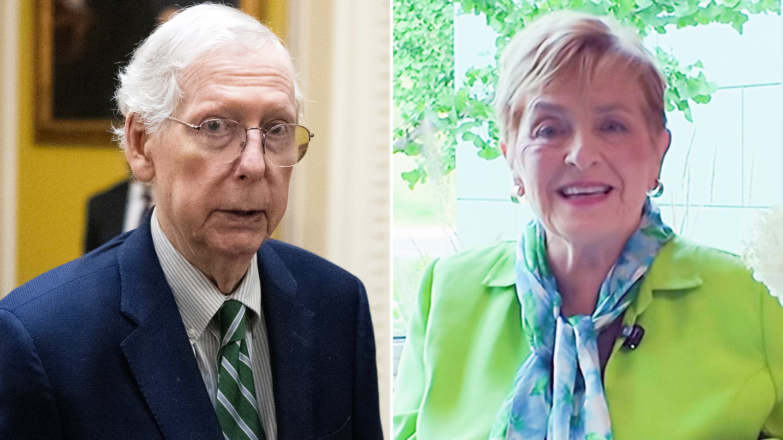 Sen. Mitch McConnell and Rep. Marcy Kaptur.