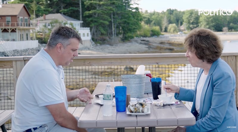 Collins sat down with Politico for a lengthy interview at a Maine lobster shack.