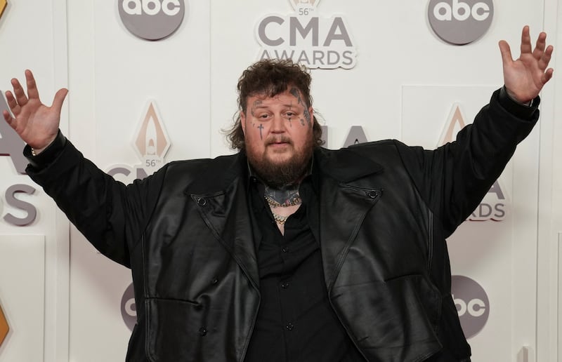 Jelly Roll attends the 56th Annual CMA Awards at Bridgestone Arena, in Nashville, Tennessee, U.S. November 9, 2022.