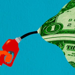 Gas pump illustration